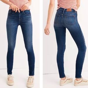 Madewell 10" High Rise Skinny Denim Jeans Danny Tencel 25